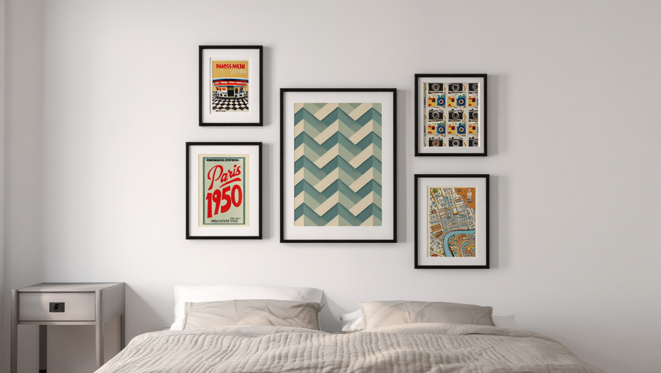 Timeless Treasures – 5-Piece Vintage Wall Art Set