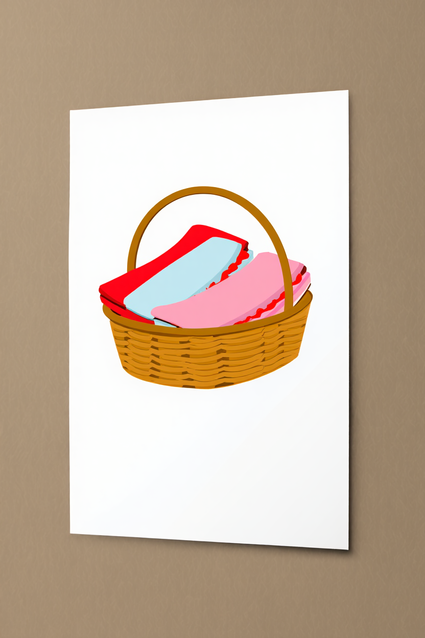 5 Colorful Afternoon Tea Party Prints – Red, Pink & Pastel Blue Nordic Picnic & Dessert Wall Art for Kitchen, Dining & Living Room Decor