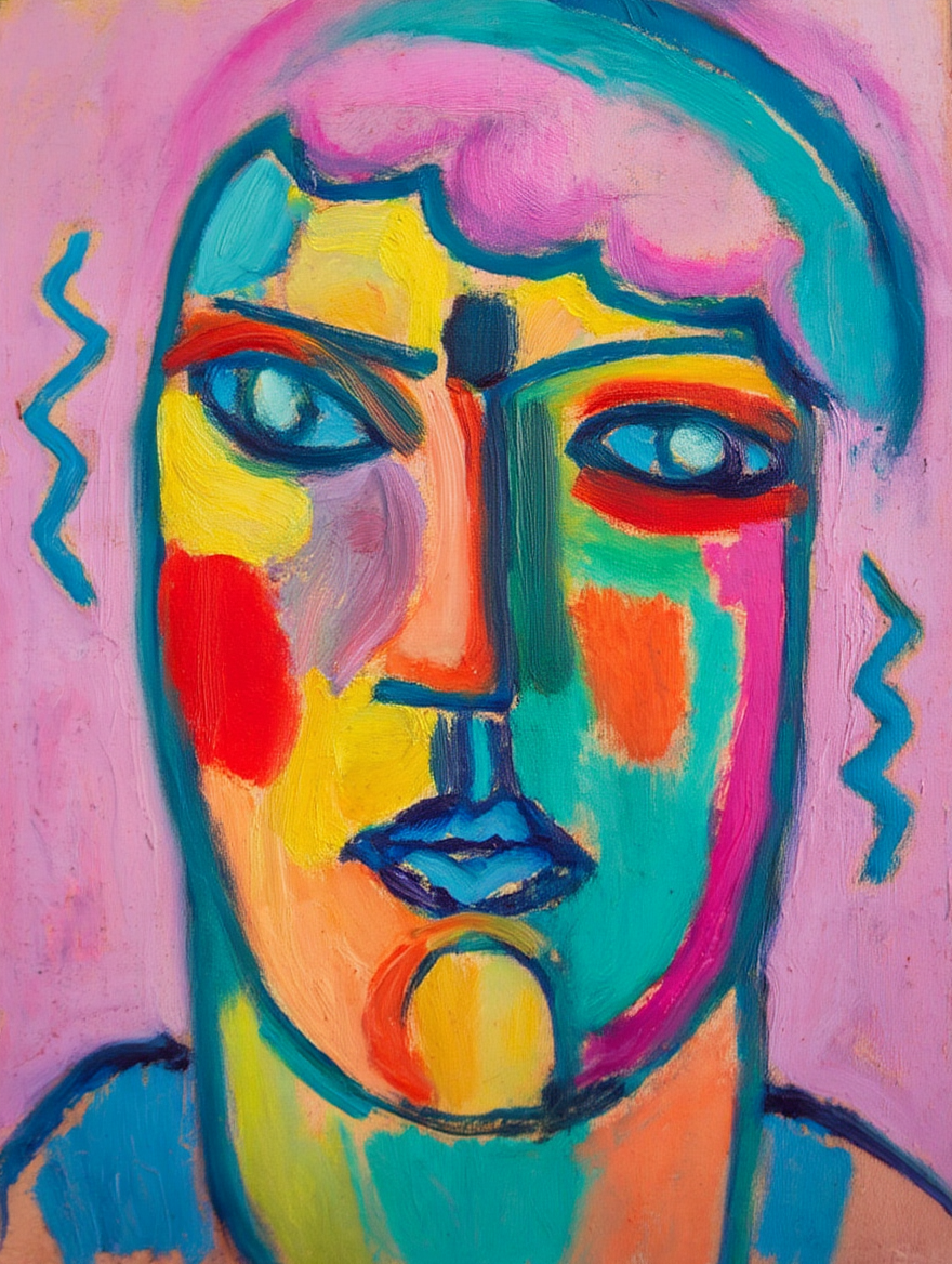Set of 4 Kandinsky, Jawlensky & Oscar Bluemner Wall Art Prints – Modernist, Expressionist & Abstract Blue Gallery Set