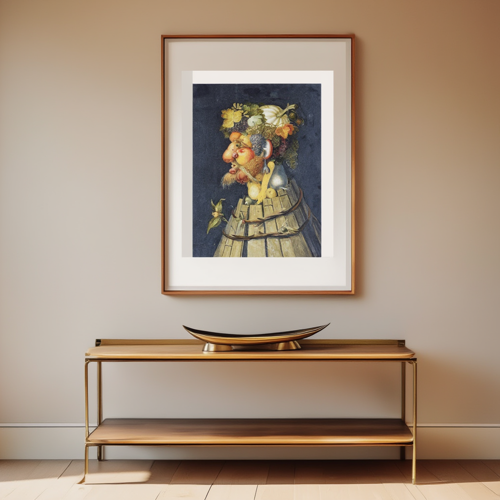 Autumn by Guiseppe Arcimboldo (1573) – Vintage Seasonal Still Life Art Print