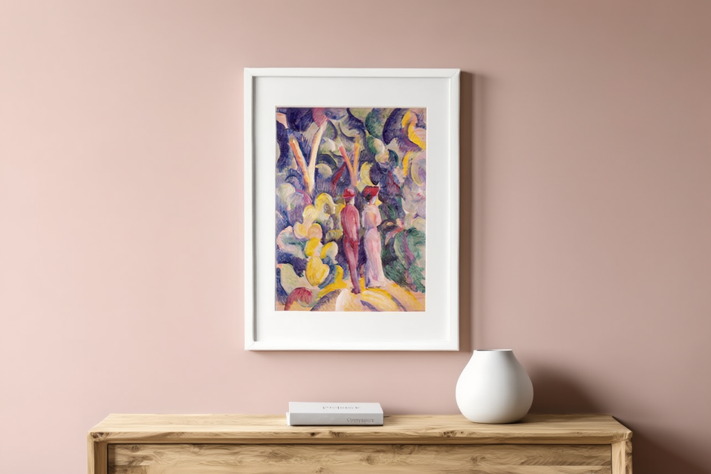 August Macke - Couple on the Forest Track