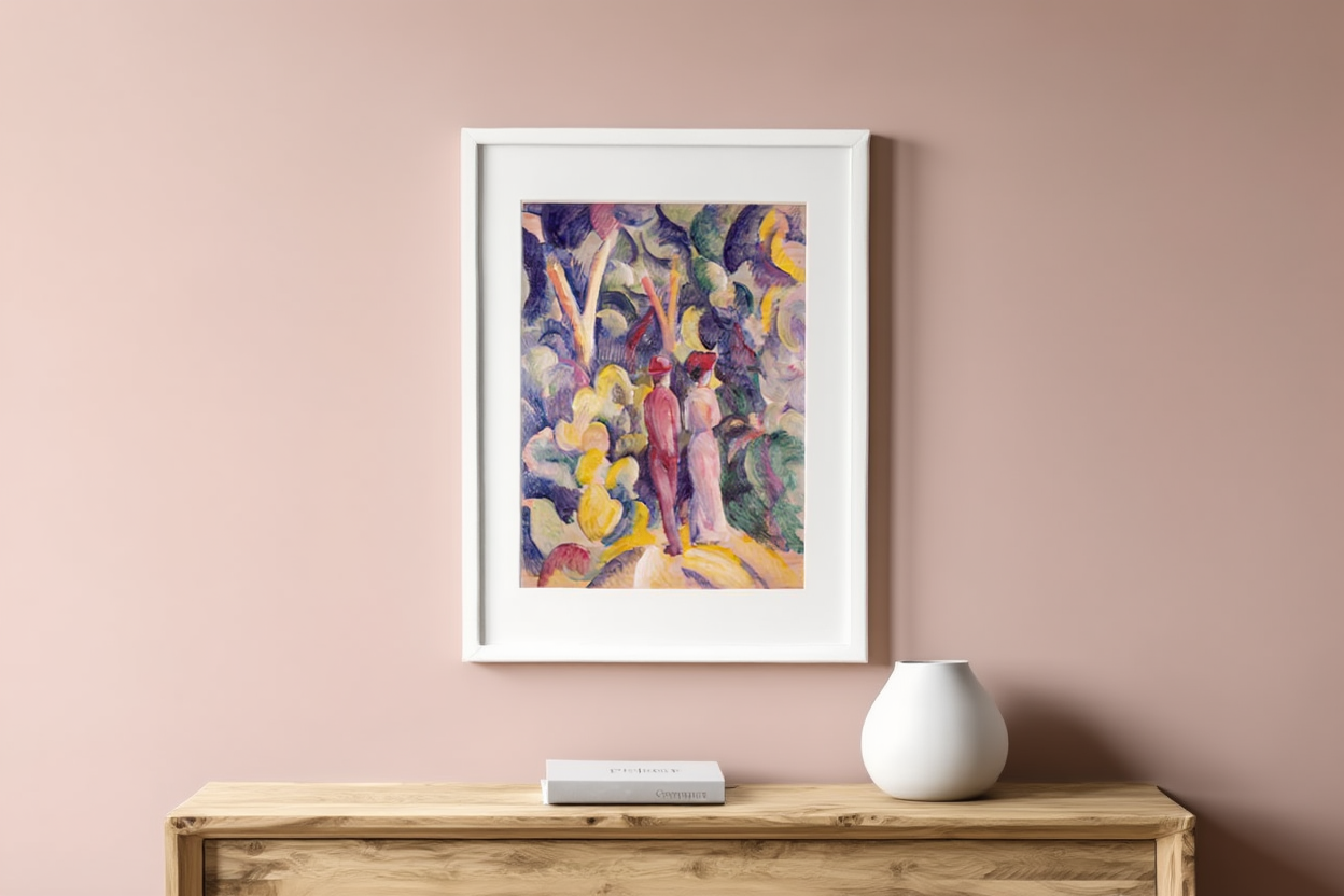 August Macke - Couple on the Forest Track