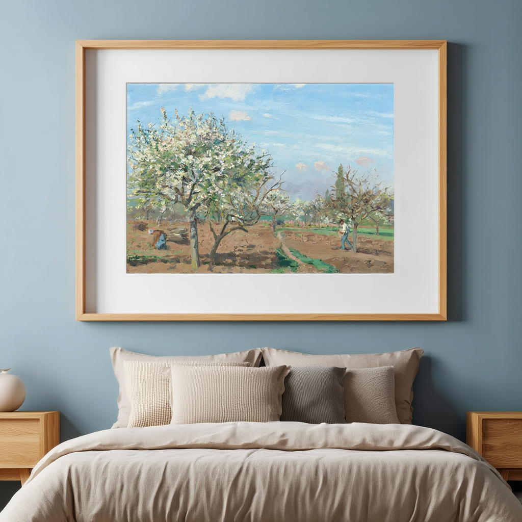 Camille Pissarro - Orchard in Bloom, Louveciennes