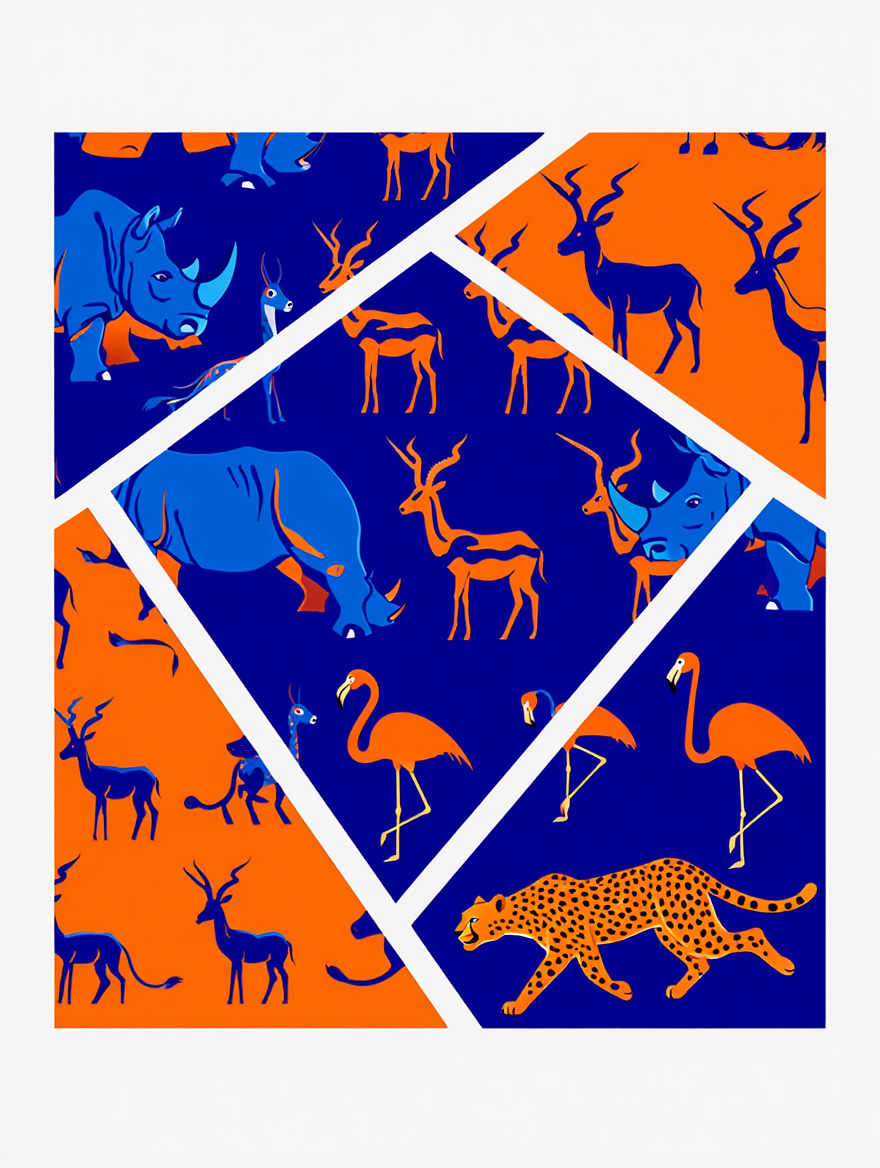 André Durenceau – Vintage Deco Ensemble Prints