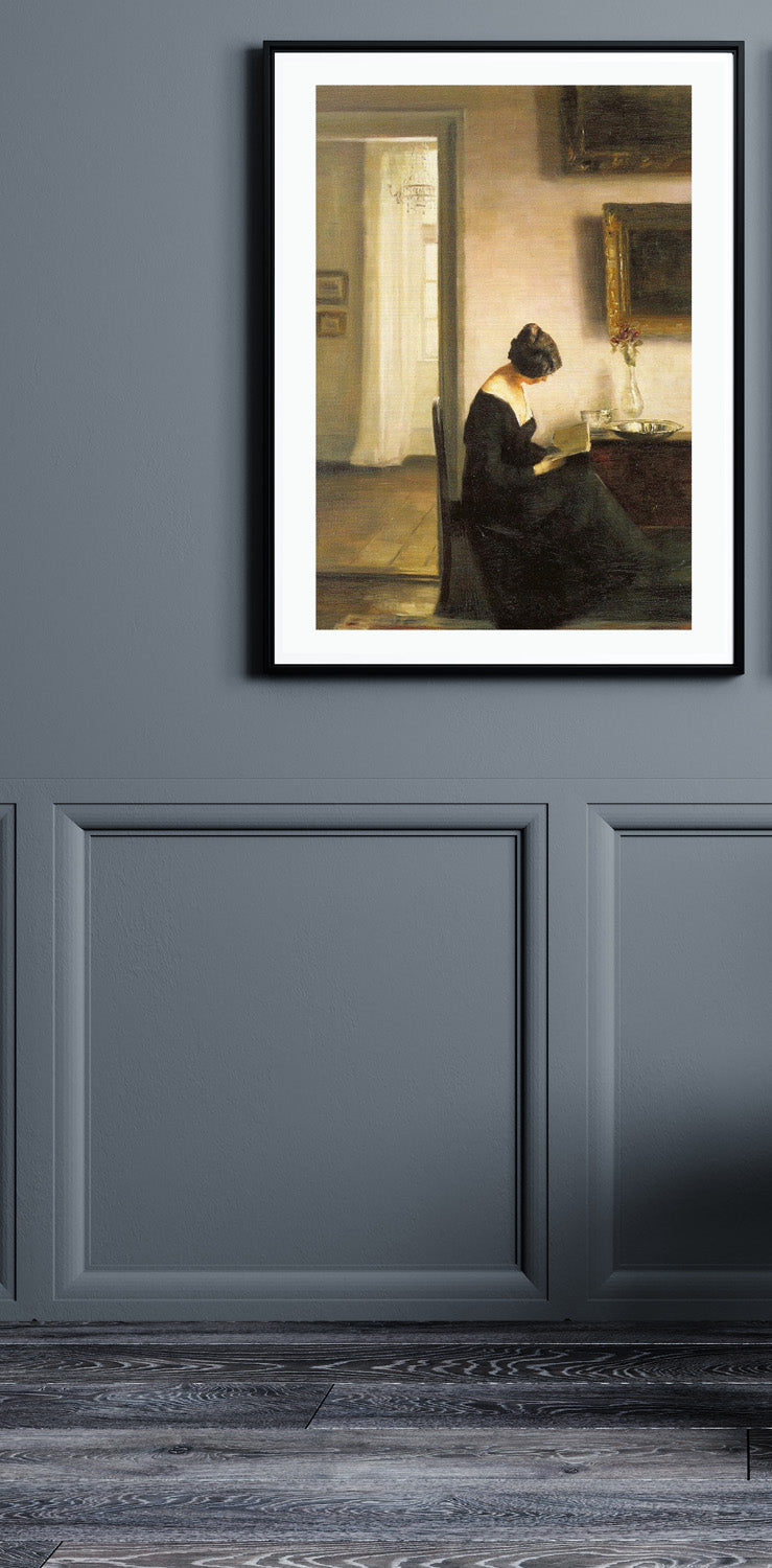 Woman Reading in an Interior