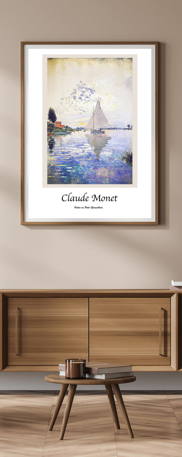 Voilier au Petit-Gennevilliers Poster