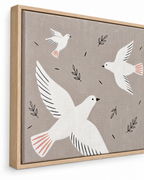 Canvas Print Flying Birds | Minimalist Nature Wall Art