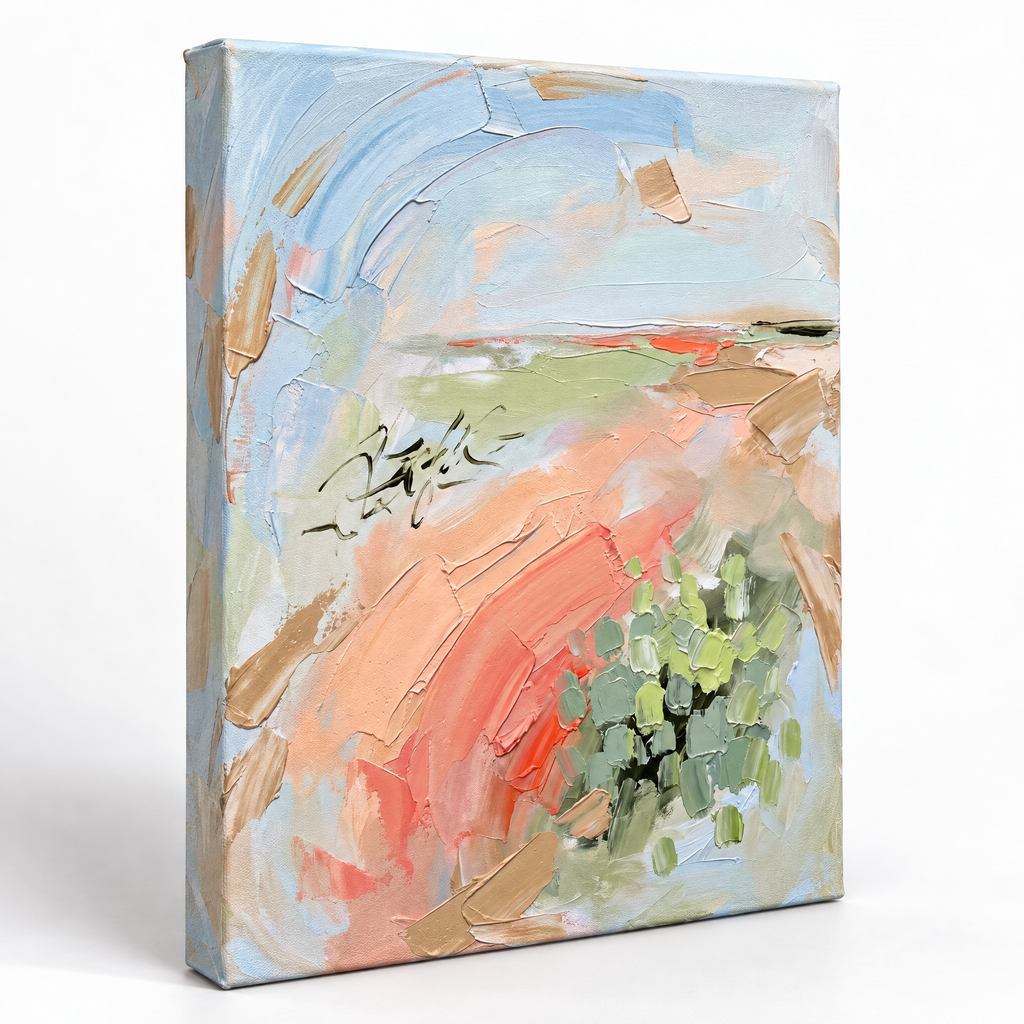 Canvas Print Colourful Garden Watercolour | Contemporary Floral