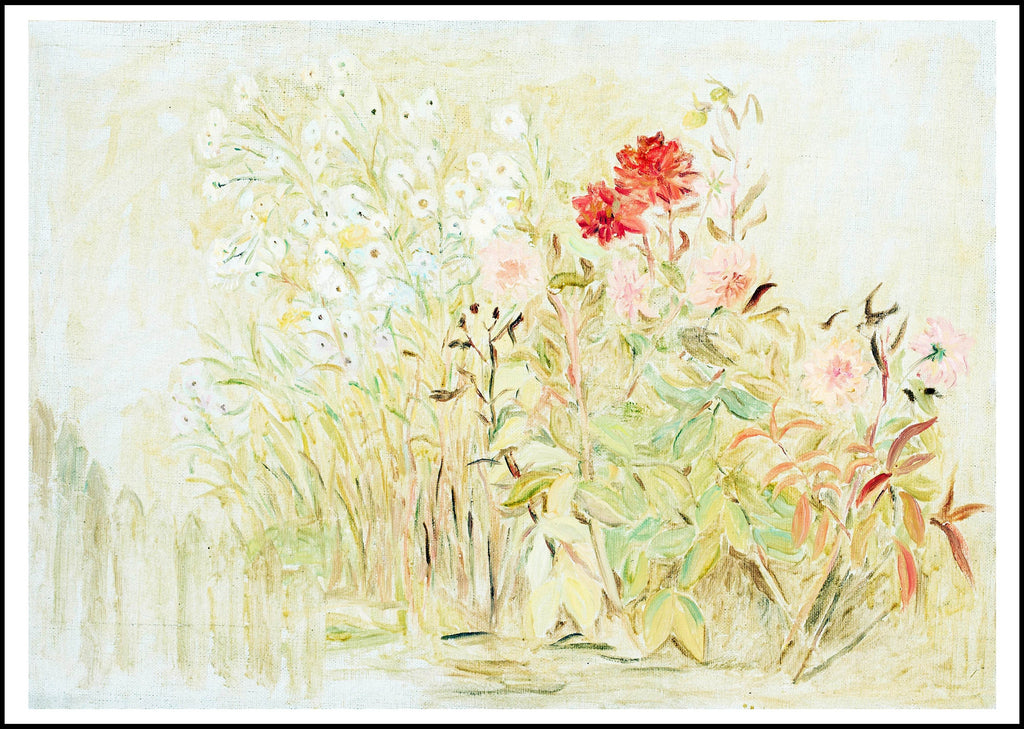 Small Garden Art Print by Tadeusz Makowski – Charming Floral Wall Decor