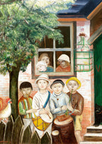 Children’s Band by Tadeusz Makowski (1925) – Vintage Figurative Wall Art Print for Kids’ Rooms & Living Spaces