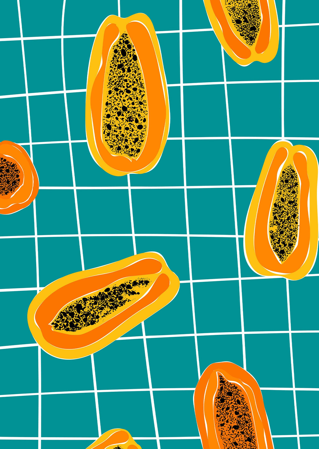 Gorgeous Papaya Poster - Hakyarts