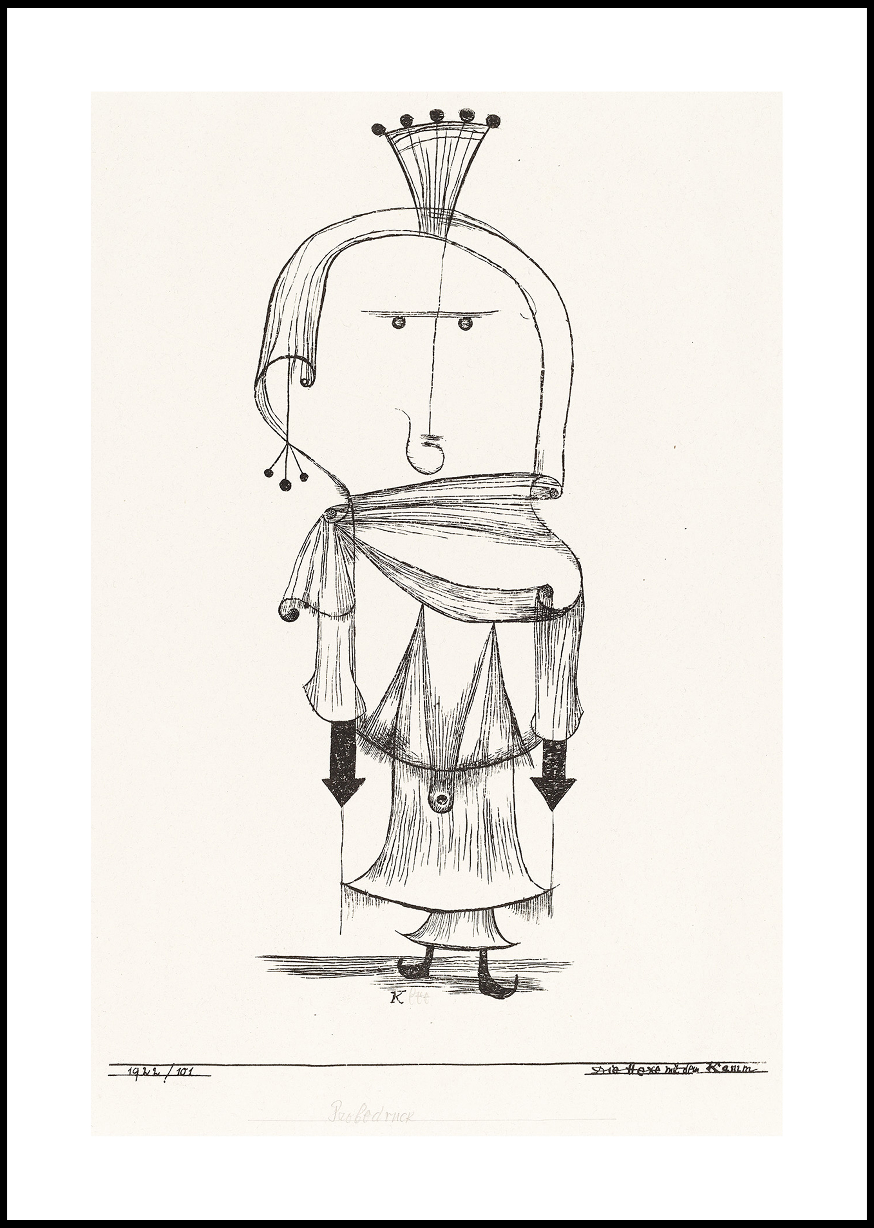 Paul Klee - Witch with a Comb