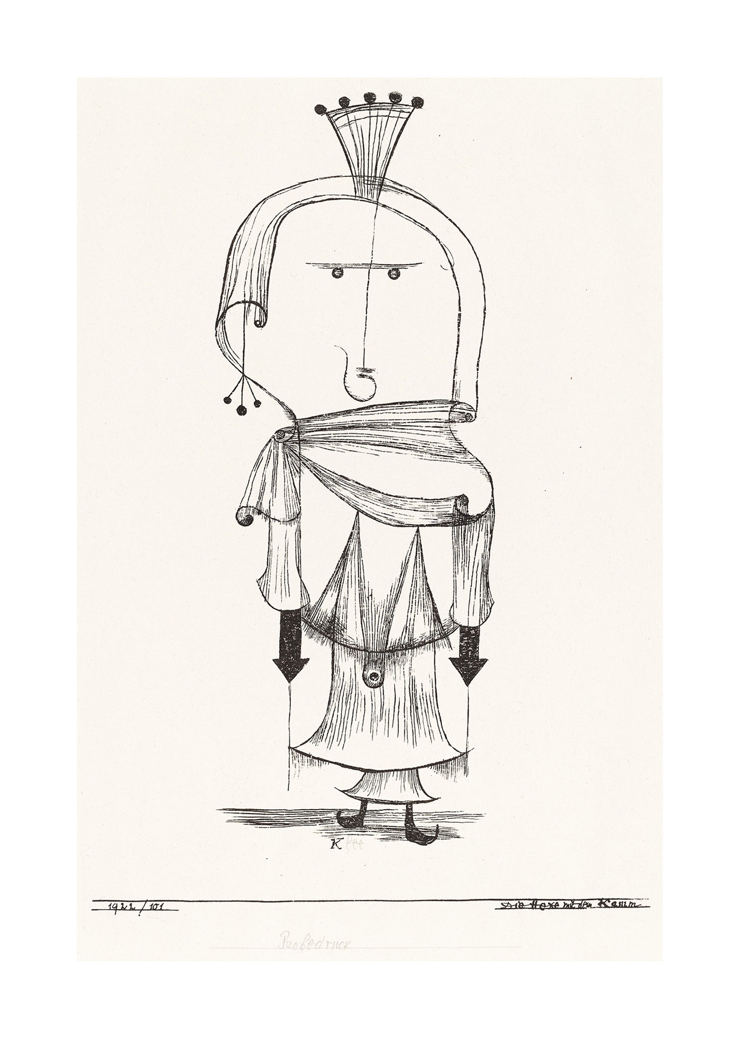 Paul Klee - Witch with a Comb