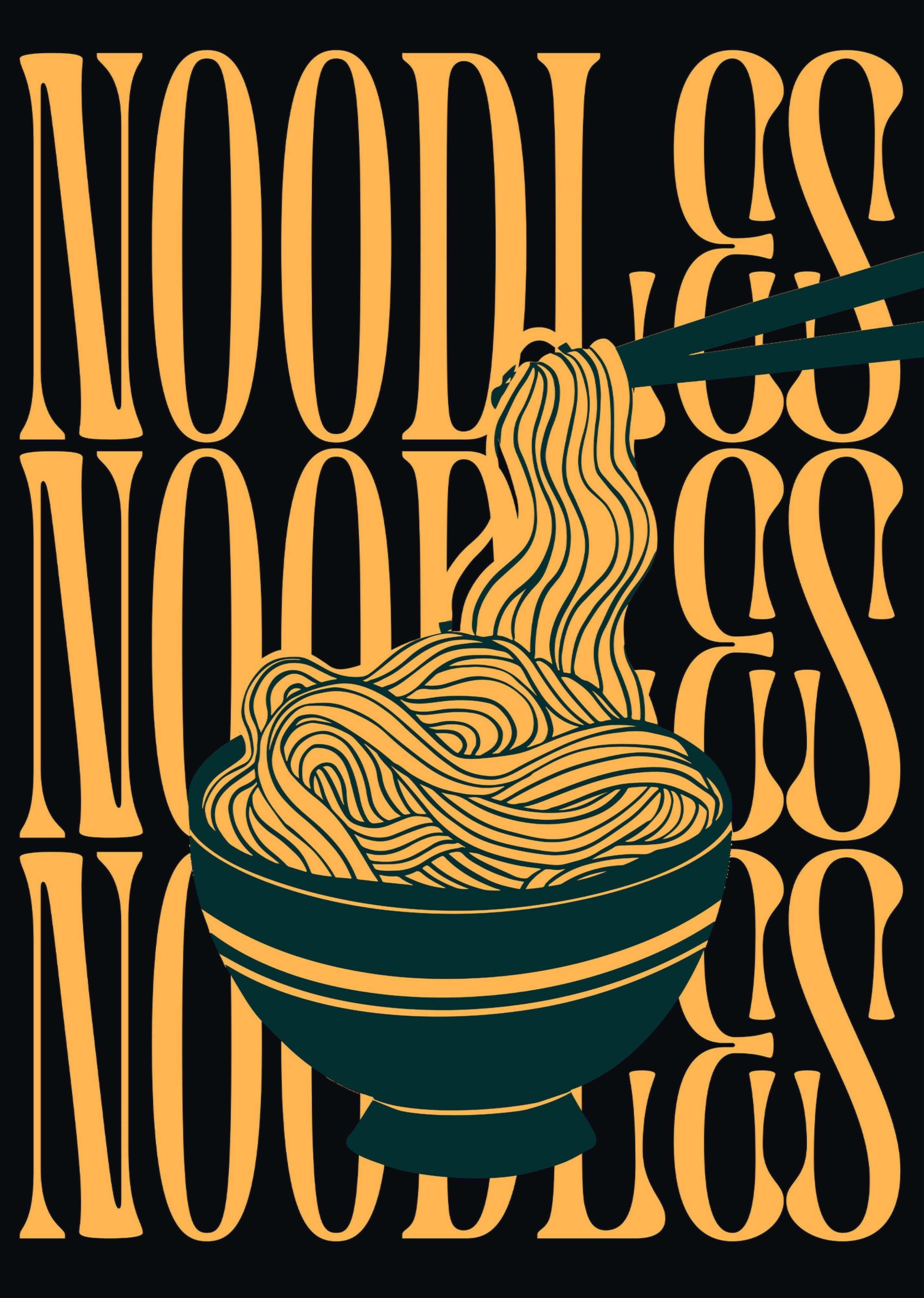 Noodles Noodles Poster - Hakyarts