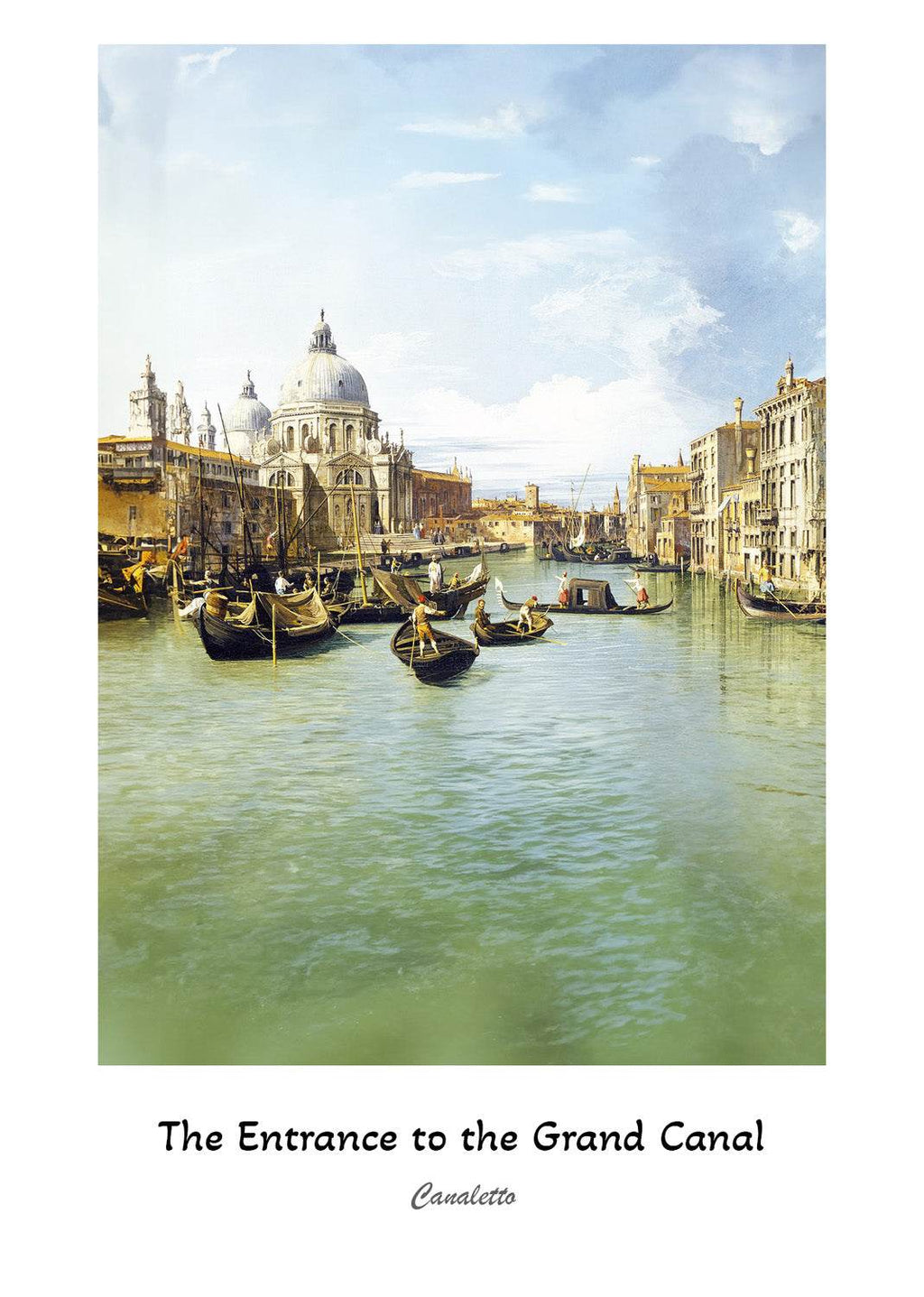 The Entrance To The Grand Canal Venice Poster - Hakyarts