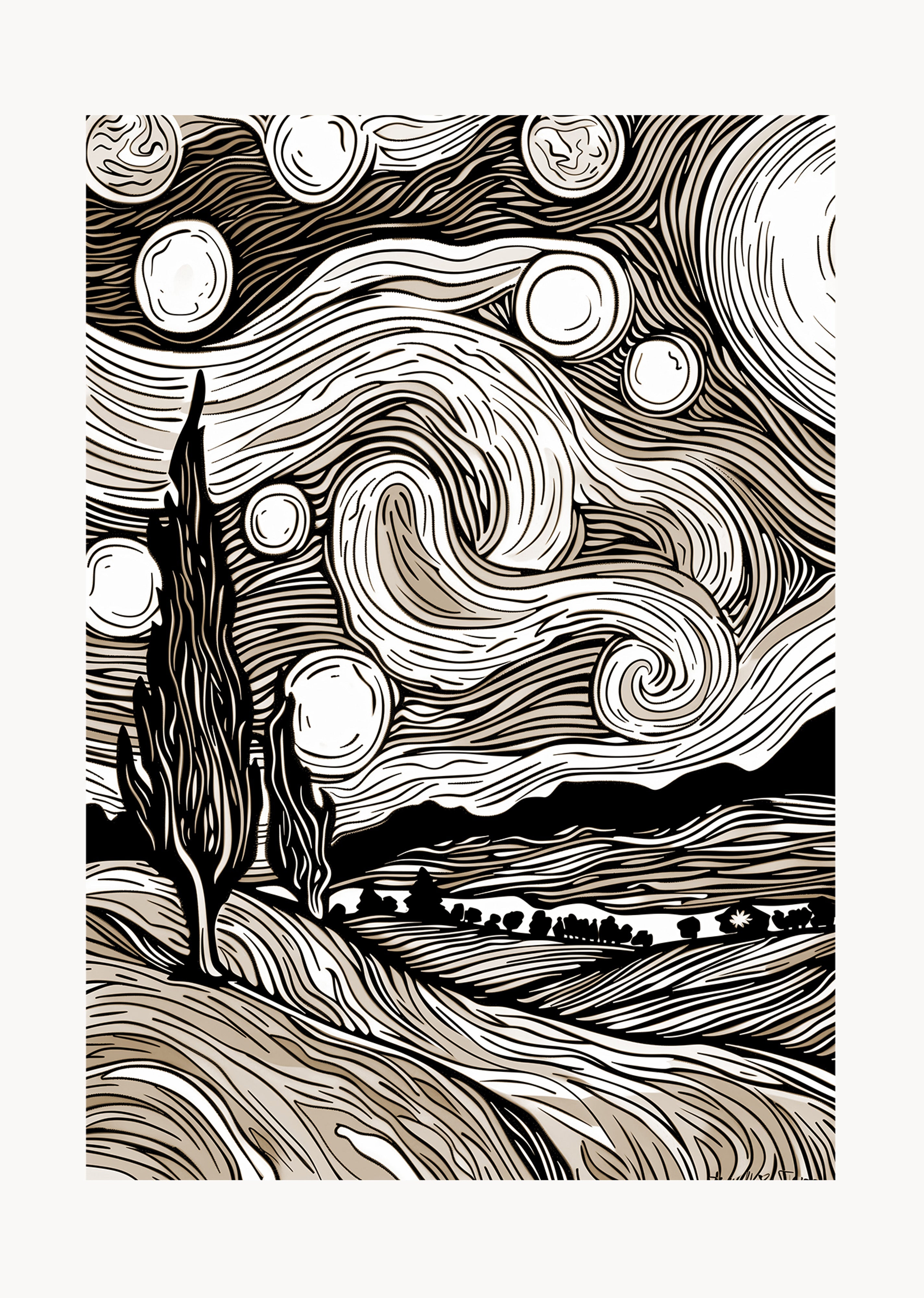 Starry Night Poster