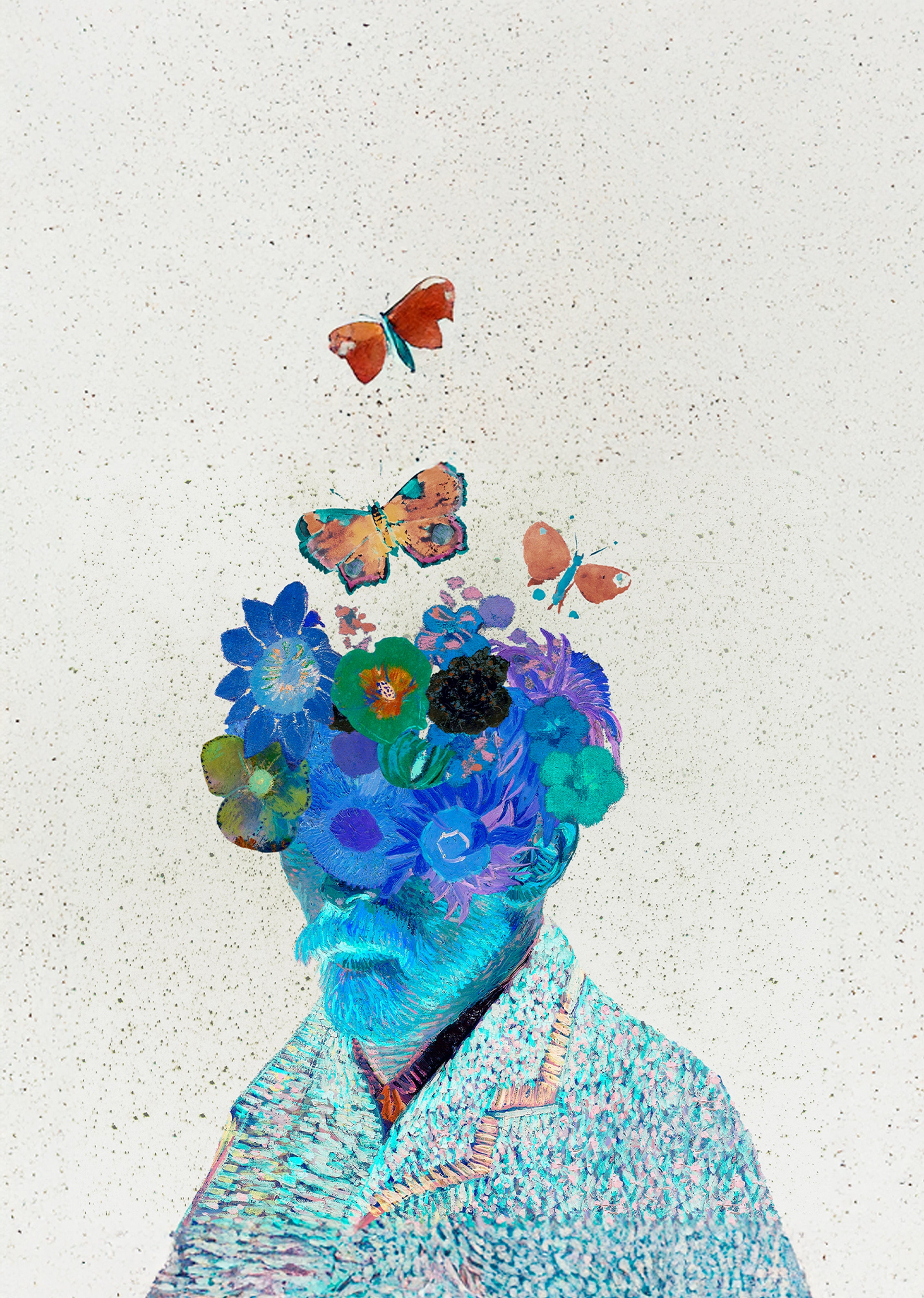 Floral Van Gogh Poster