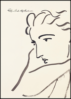 Profil de Femme Henri Matisse poster modernist wall art