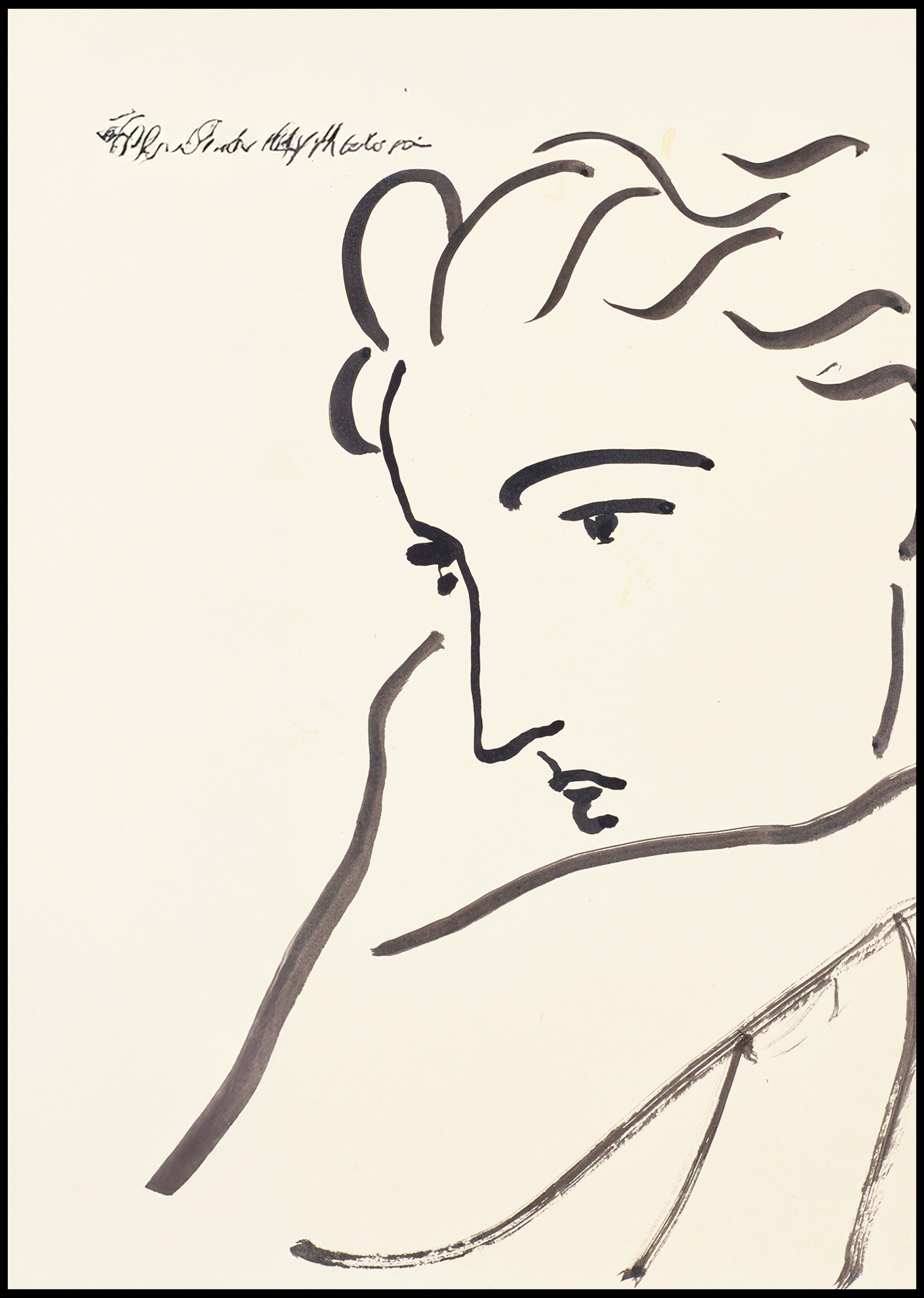 Profil de Femme Henri Matisse poster modernist wall art