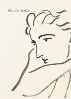 Henri Matisse line art print for home wall