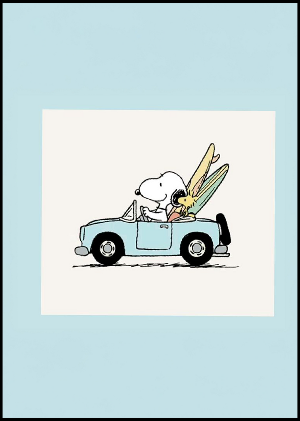 Snoopy Driving
