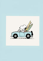 Snoopy Driving
