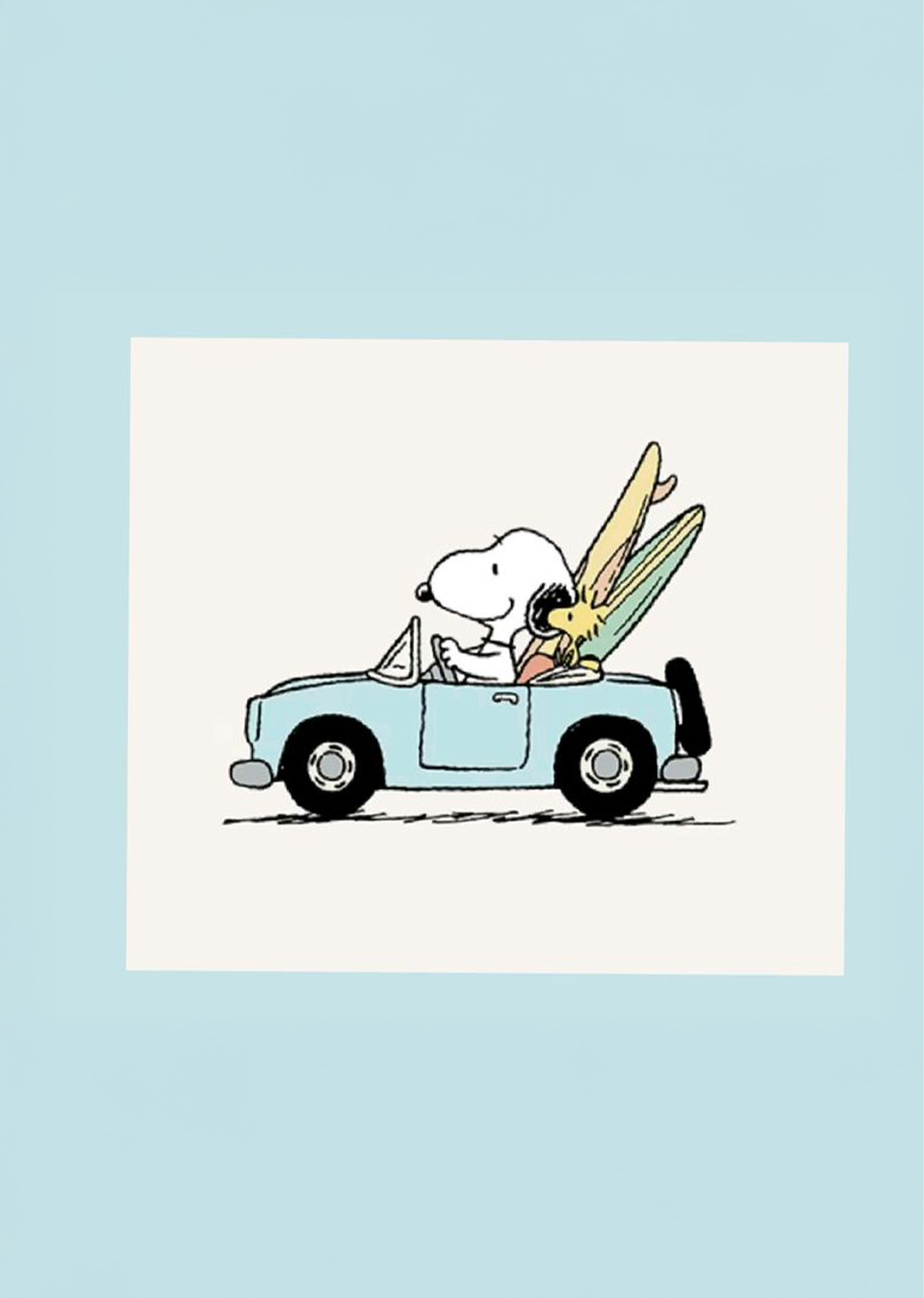 Snoopy Driving
