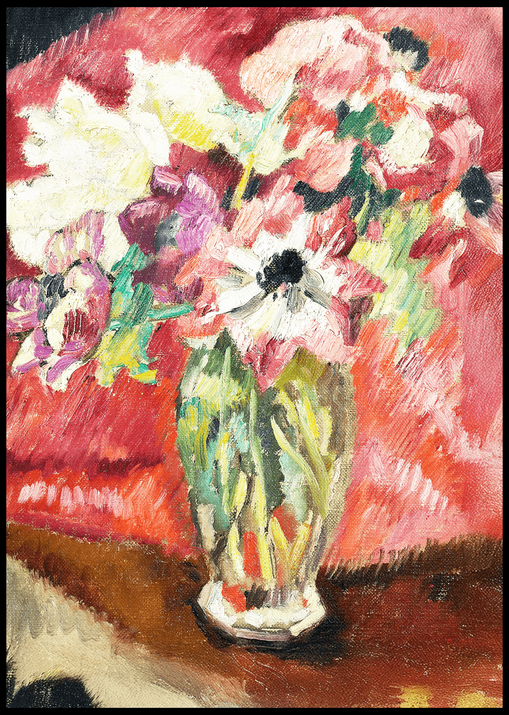 Louis Valtat - Bouquet au Vase de Crystal - Hakyarts