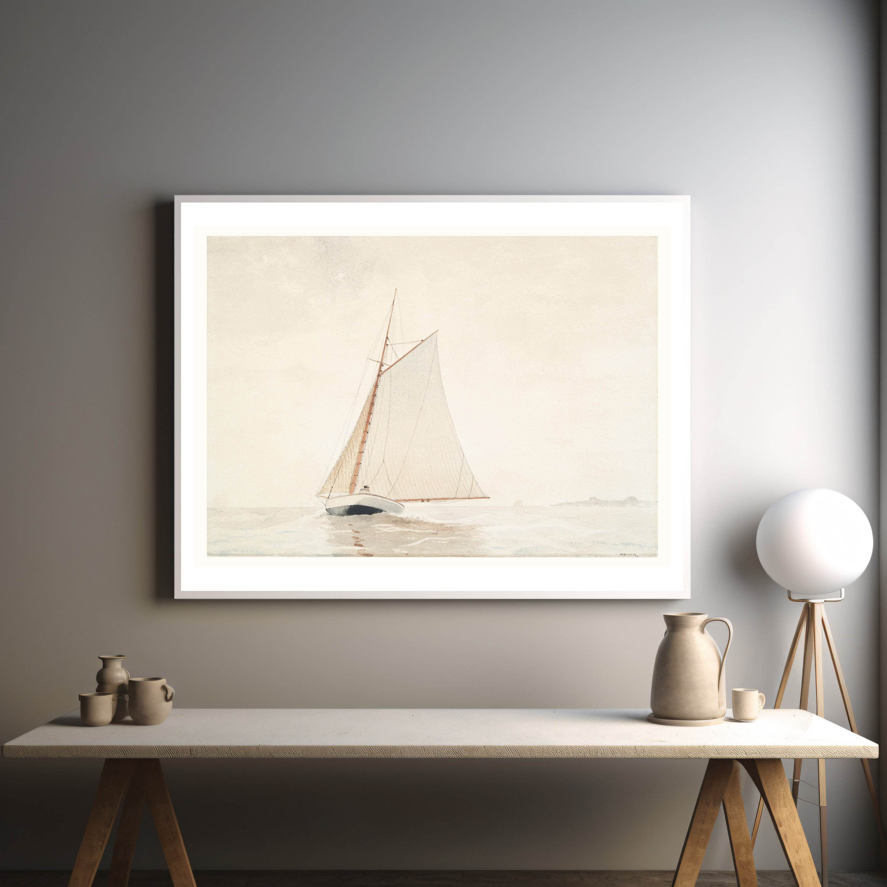 Winslow Homer - Sailingoff Gloucester - Hakyarts