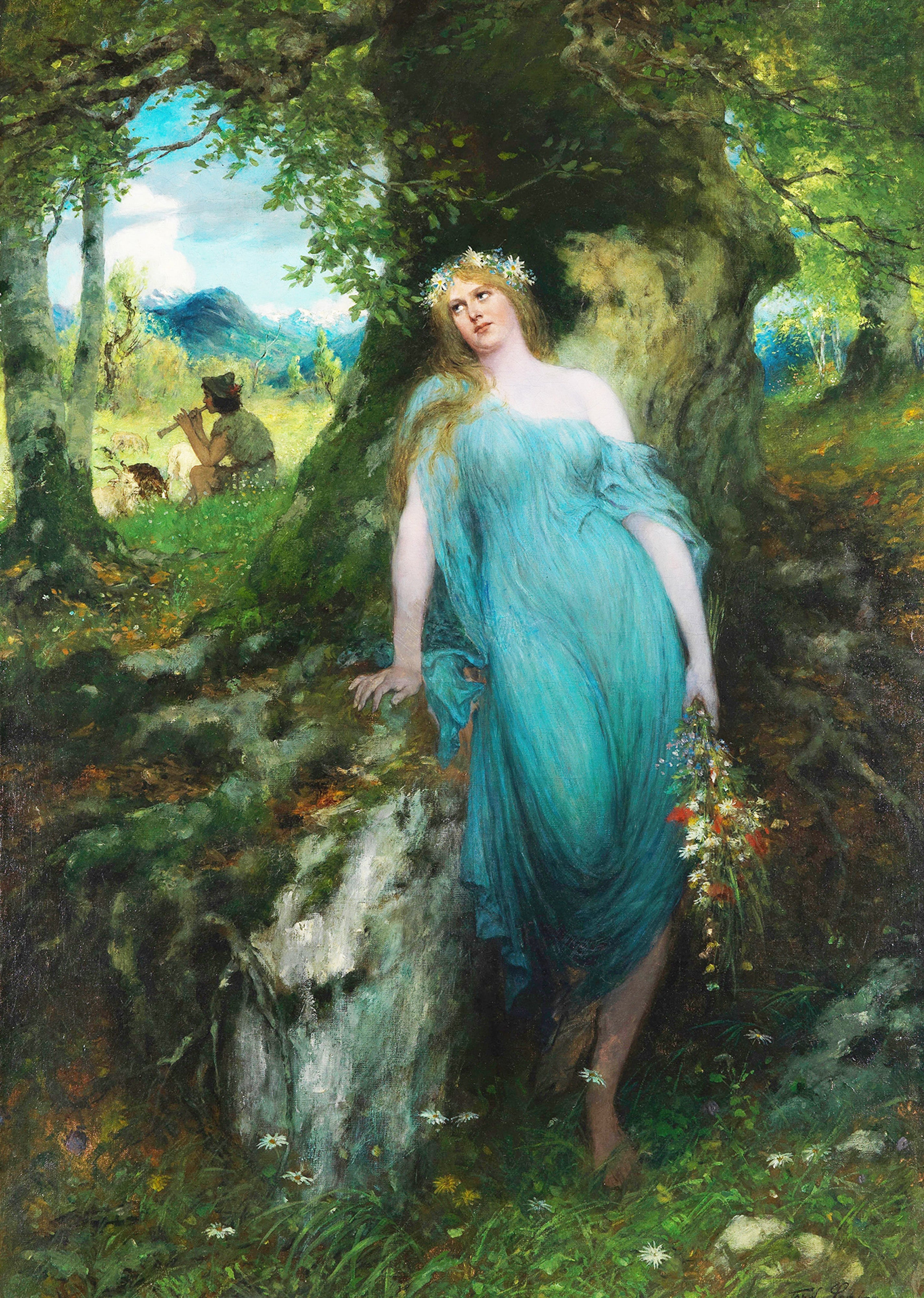 Wood nymph and shepherd