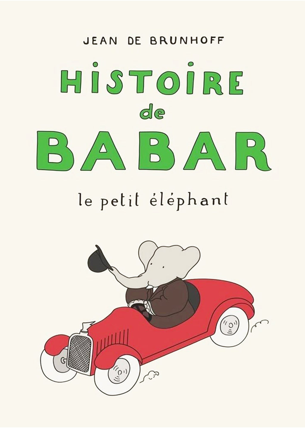 Babar Illustration Cover - Jean de Brunhoff