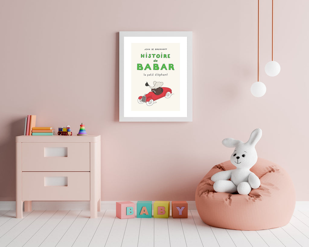 Babar Illustration Cover - Jean de Brunhoff