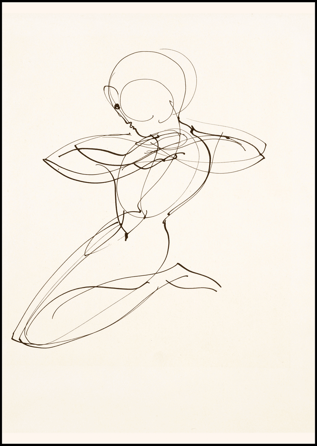 Oskar Schlemmer - Bauhaus Kneeling Figure - Hakyarts