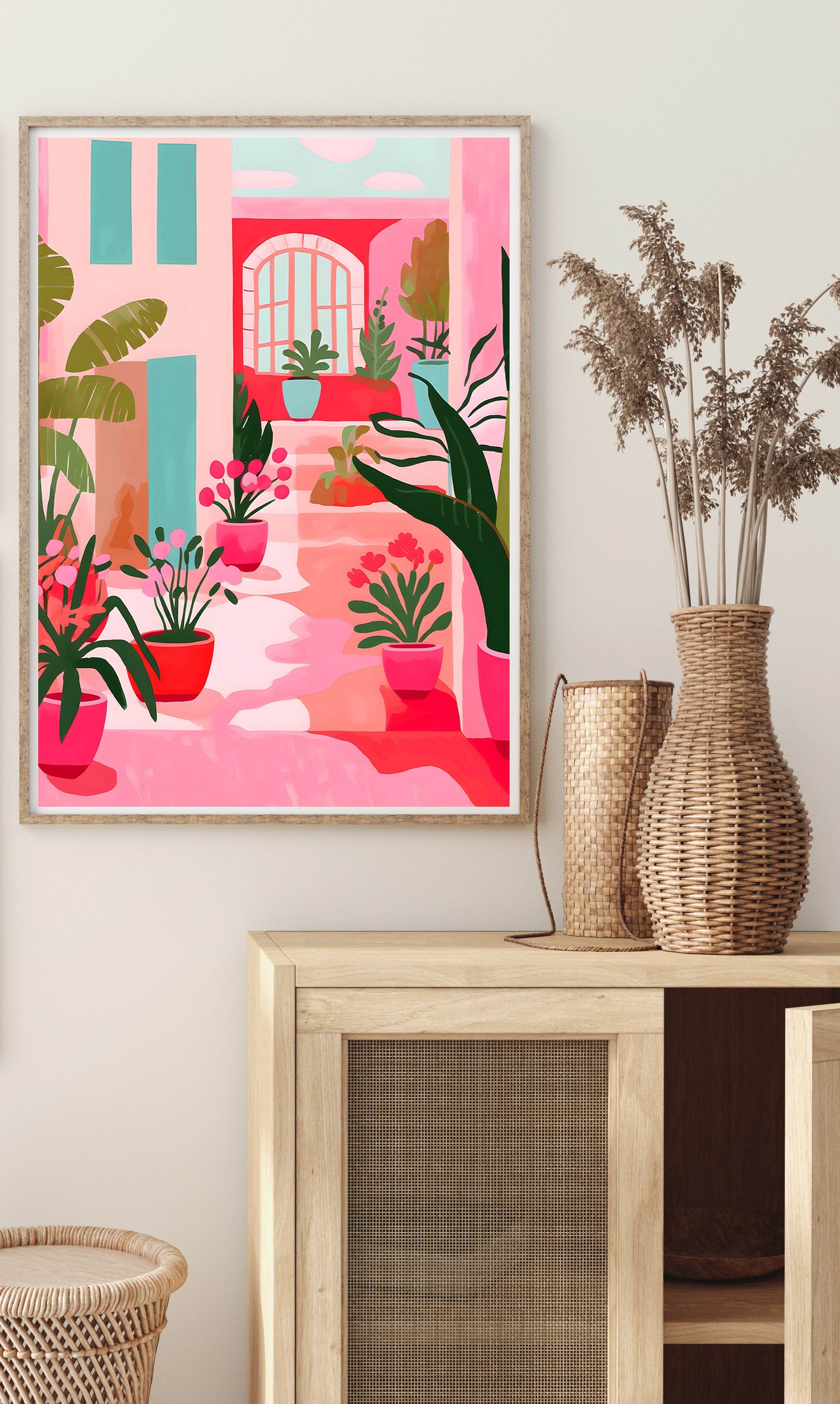Pink Garden Poster - Hakyarts