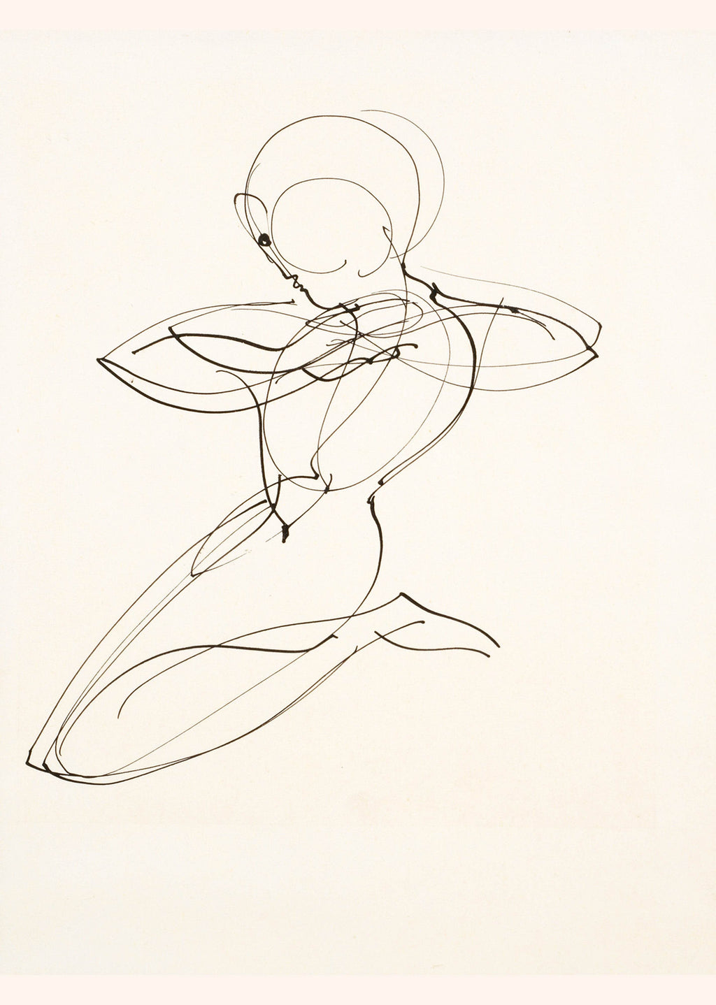 Oskar Schlemmer - Bauhaus Kneeling Figure - Hakyarts