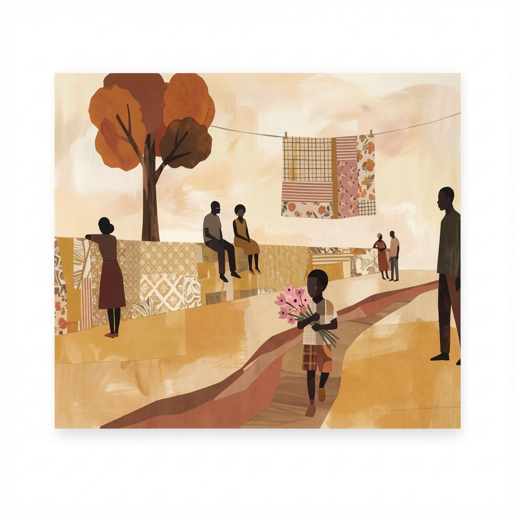 Canvas Print It Takes a Village | Contemporary Figurative Wall Art