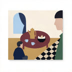 Canvas Print Bowl Cut Figurative | Contemporary Portrait Wall Art