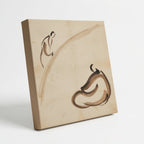 Canvas Print Seated Figures in Line | Minimalist Figurative Wall Art