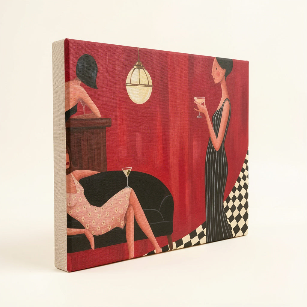 Canvas Print Drinks at the Bar | Contemporary Still Life Wall Art
