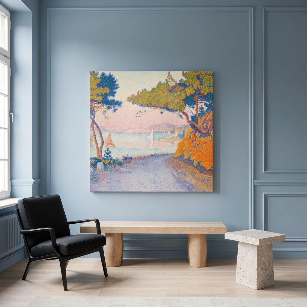 Canvas Print Golfe Juan – Paul Signac Poster | Neo‑Impressionist Coastal Art