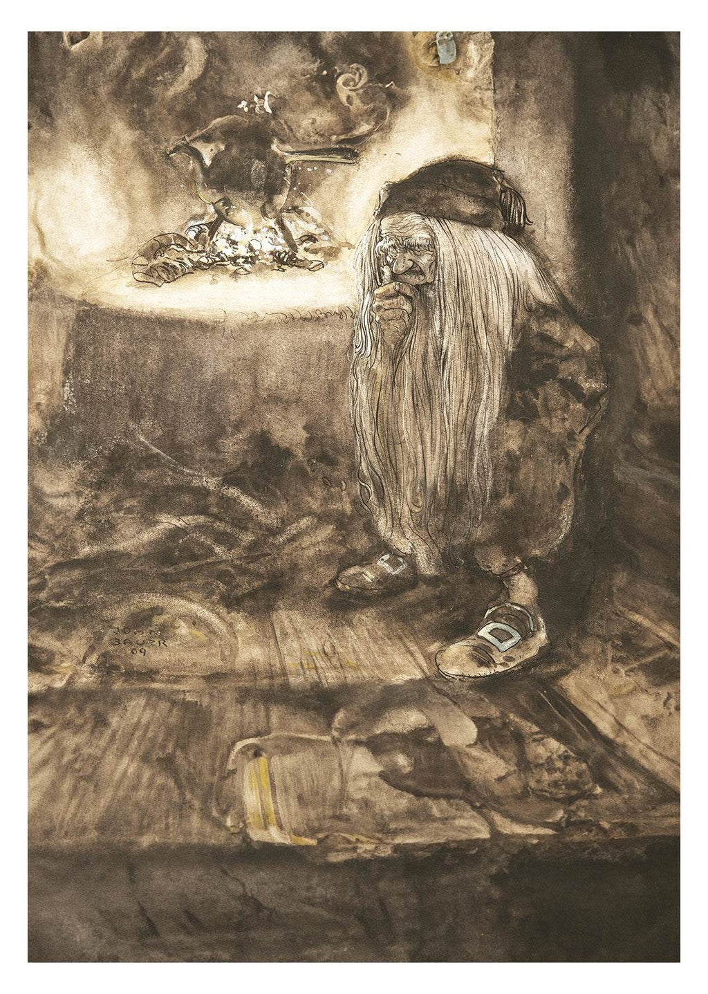 Brownie by a Fireplace - Hakyarts