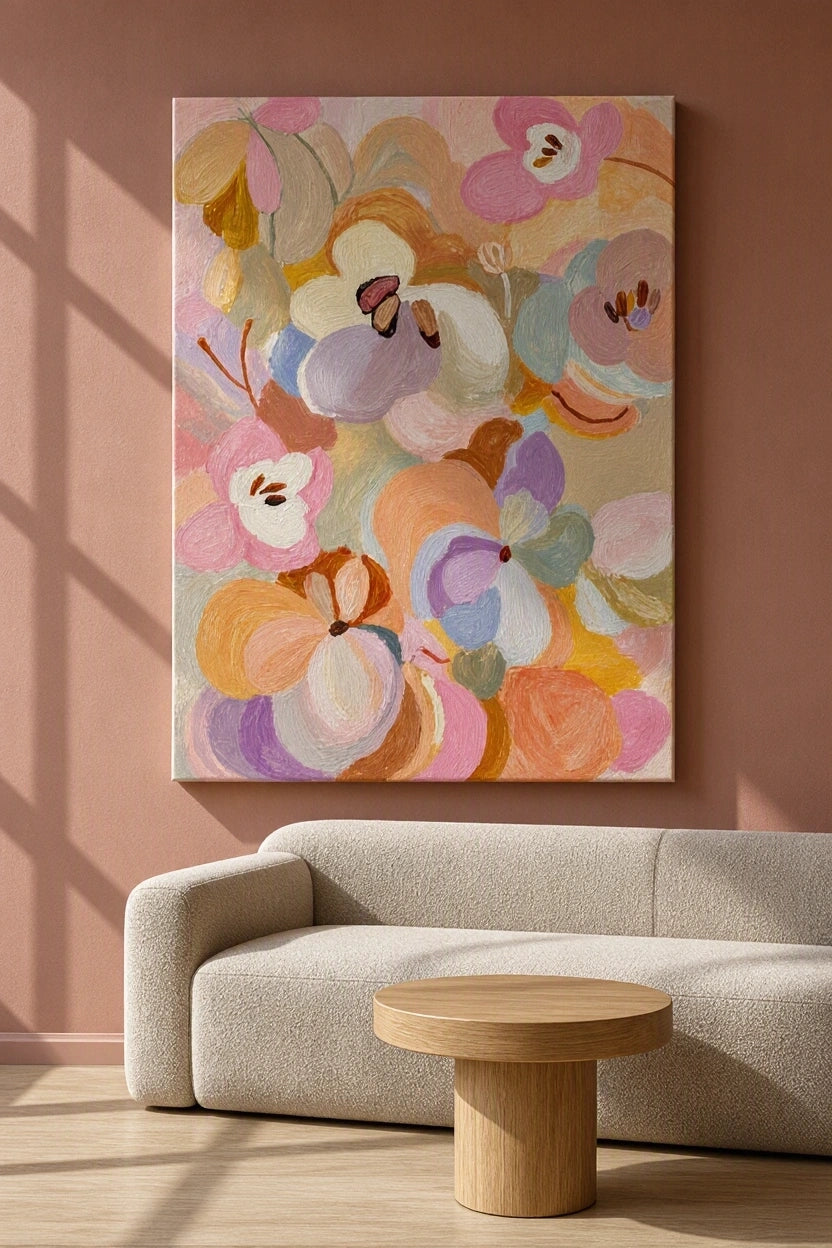 Canvas Print Blossoming Flowers - Botanical Floral Wall Art