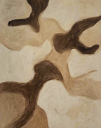 Canvas Print Abstract Earth-Tone Variation | Contemporary Abstract Wall Art