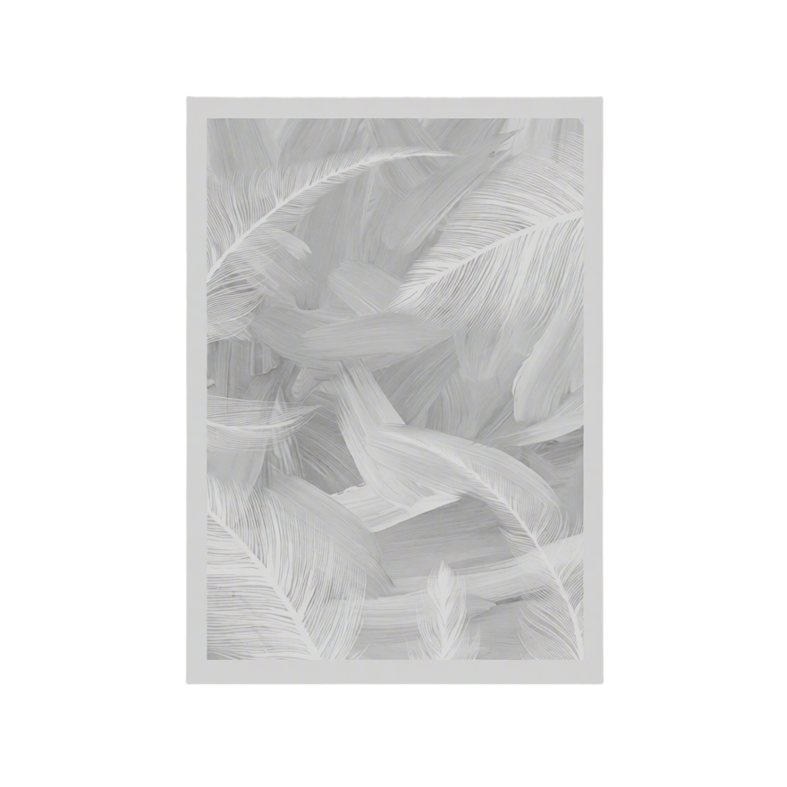 Canvas Print Black and White Plumes