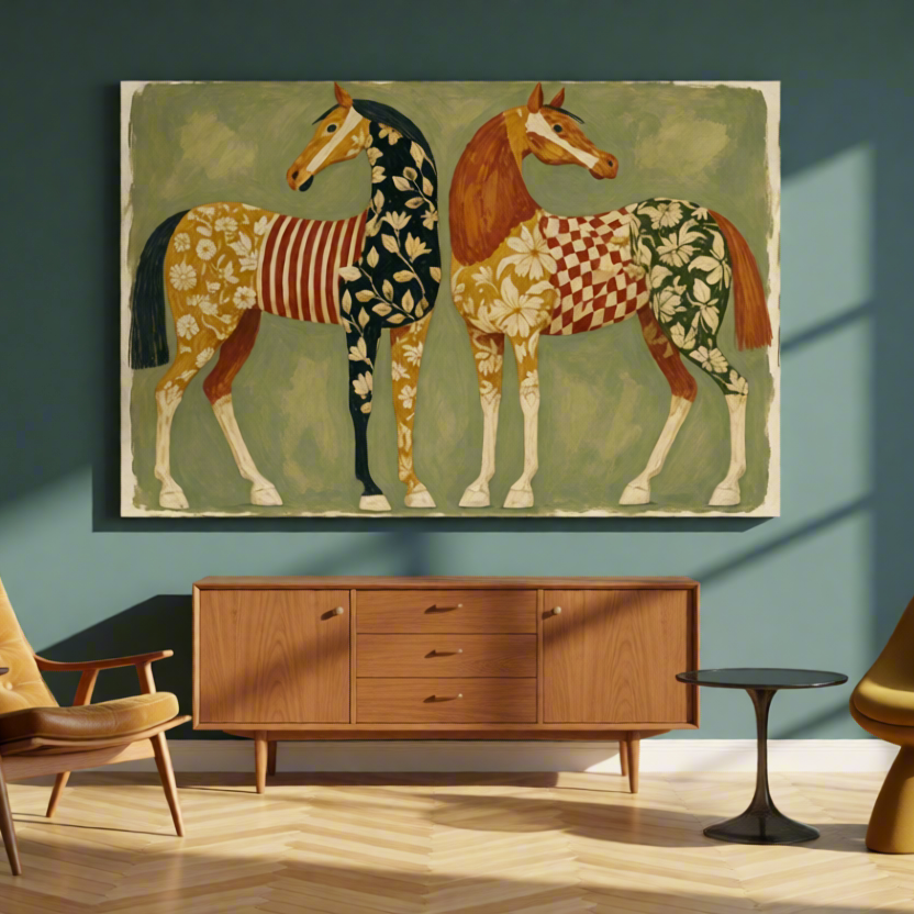Canvas Print Majestic Horses | Elegant Equestrian Wall Art