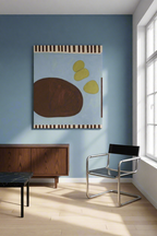 Canvas Print Olives on Powder Blue | Mediterranean Still Life Wall Art