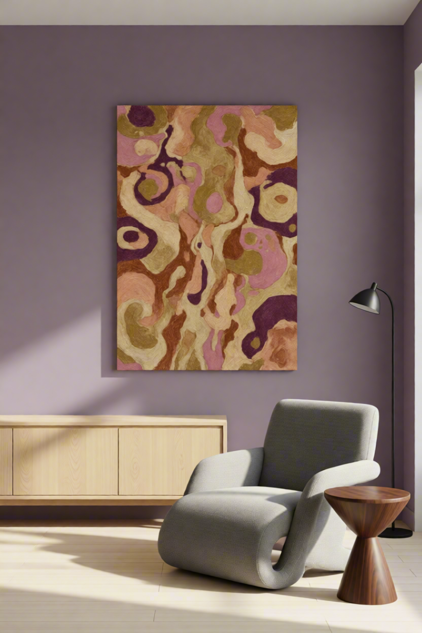 Canvas Print Fairy Mauve Variations | Dreamy Abstract Wall Art