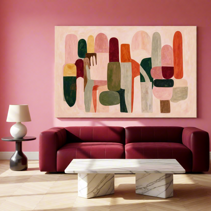 Canvas Print Abstract Seating in Fantasy Land | Surreal Wall Art