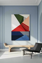 Canvas Print Geometric Bauhaus Colours | Geometric Abstract Wall Art