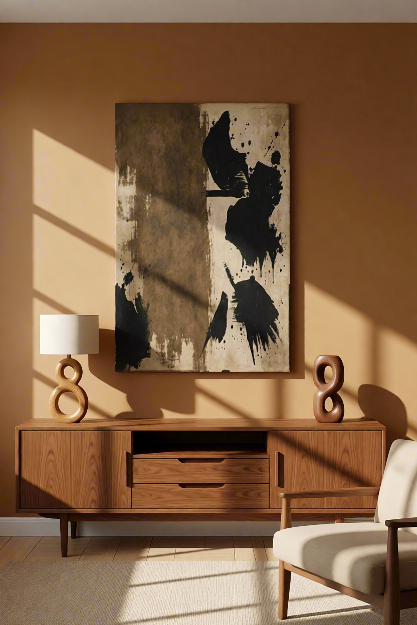 Canvas Print Geometric Splashes | Colourful Abstract Wall Art